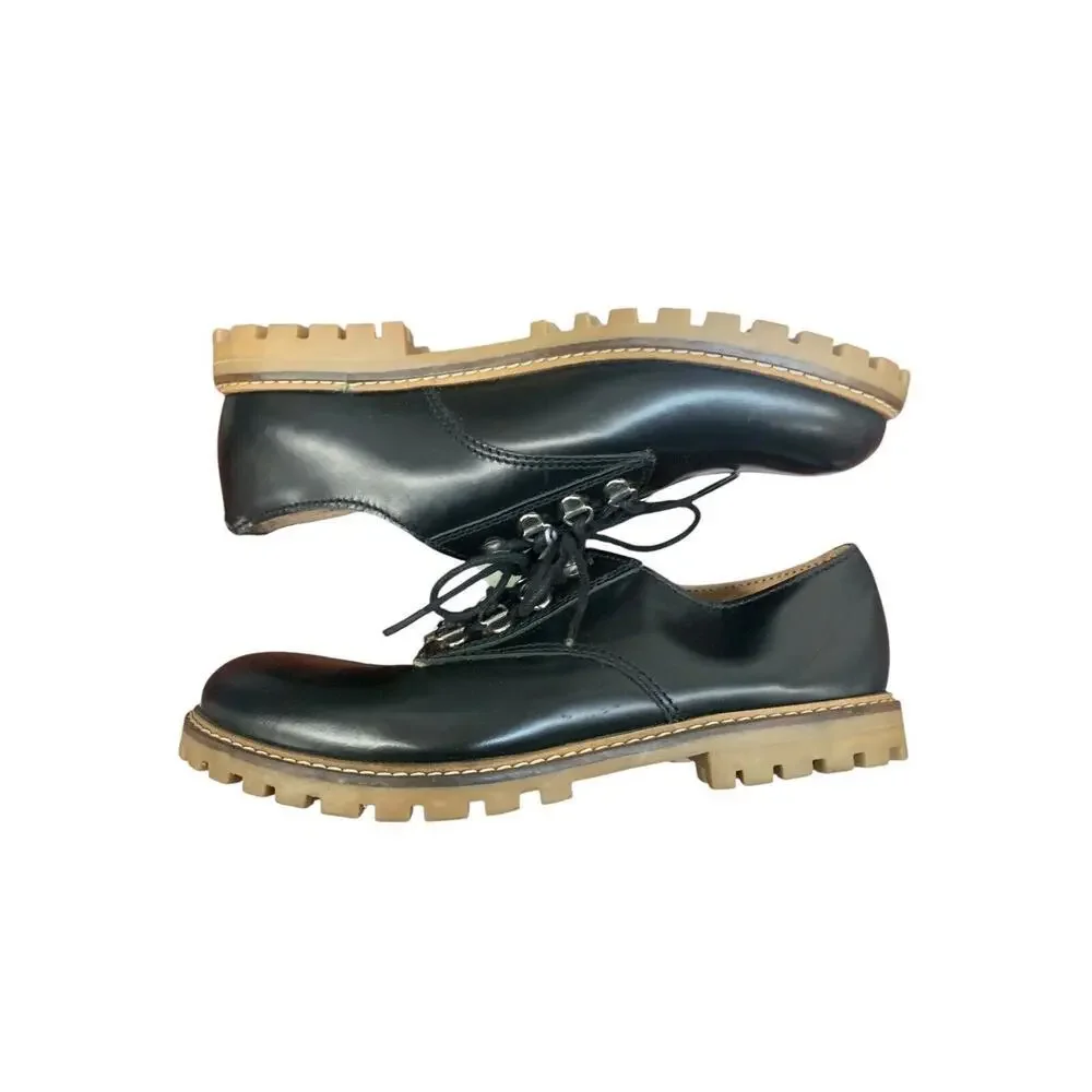 Zara Girls Lace Up Black Low Ankle Oxford Shoe new with tags SZ 36 4‎ us